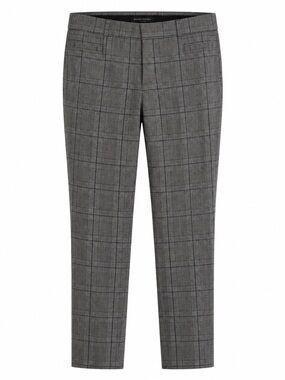 Banana Republic Sloan Gray Plaid Womens Dress Pants Size 6 Cotton Blend Slim Fit